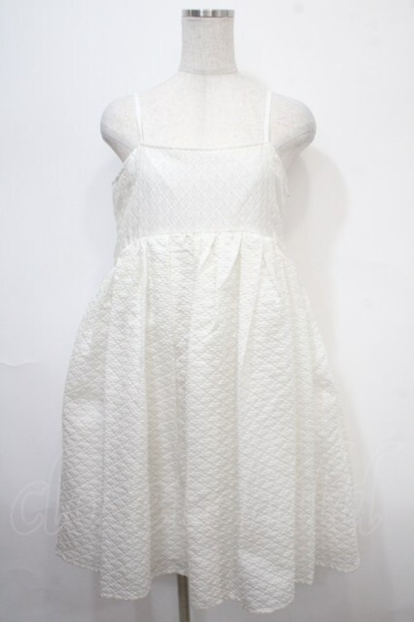 画像1: Candy Stripper / VOLUME CAMISOLE DRESS 2 ホワイト Y-25-04-15-079-PU-OP-SZ-ZY (1)