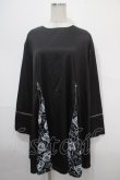 画像1: NieR Clothing / ZIPデザインワンピース  黒 Y-25-04-15-082-PU-OP-SZ-ZY (1)