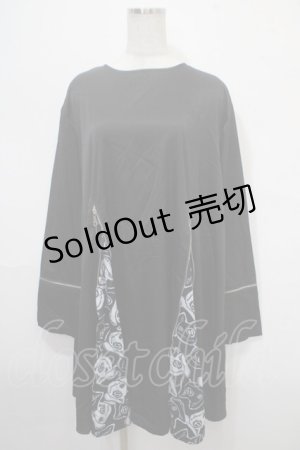 画像: NieR Clothing / ZIPデザインワンピース  黒 Y-25-04-15-082-PU-OP-SZ-ZY