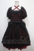 画像1: Vallee lys / Mellow Melody Dress  黒×赤 Y-25-04-15-088-GO-OP-SZ-ZY (1)