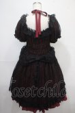 画像2: Vallee lys / Mellow Melody Dress  黒×赤 Y-25-04-15-088-GO-OP-SZ-ZY (2)