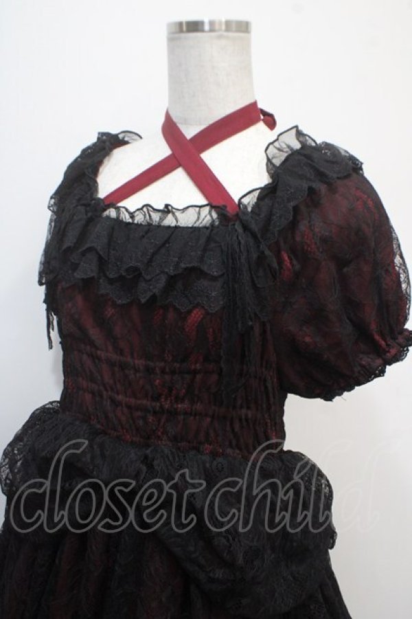 画像3: Vallee lys / Mellow Melody Dress  黒×赤 Y-25-04-15-088-GO-OP-SZ-ZY (3)