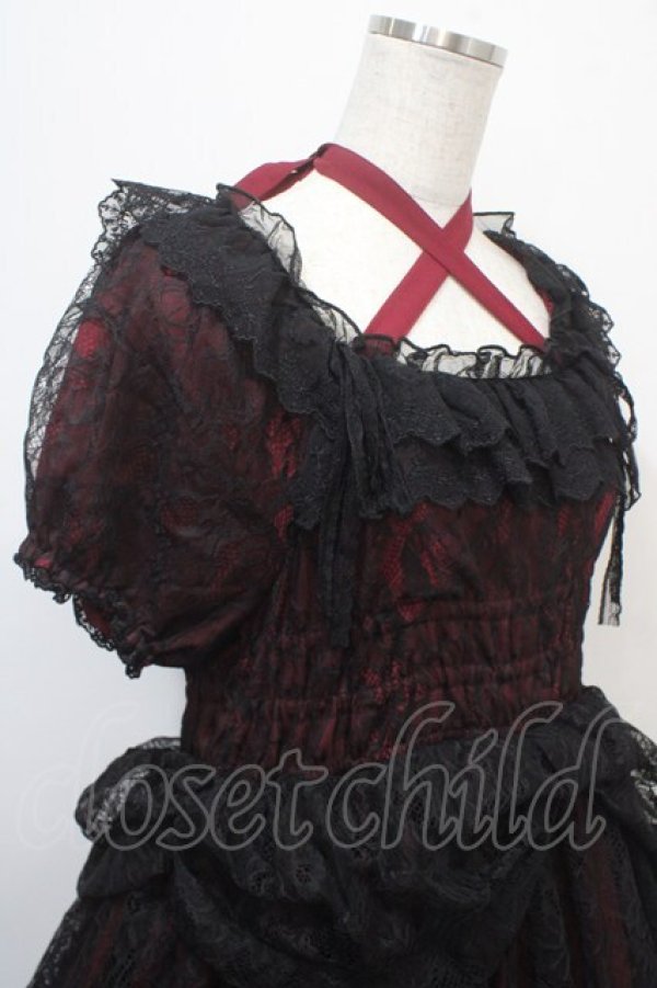 画像5: Vallee lys / Mellow Melody Dress  黒×赤 Y-25-04-15-088-GO-OP-SZ-ZY (5)