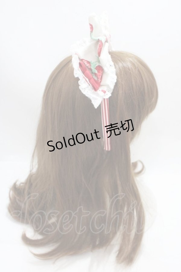 画像3: Angelic Pretty / 摘みたていちごカチューシャ  アイボリー Y-25-04-15-009-AP-AC-SZ-ZY (3)