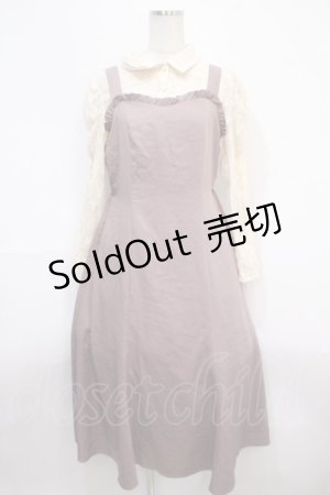 画像: axes femme / レースブラウス×ワンピースSET M ピンク Y-25-04-15-107-AX-OP-SZ-ZI