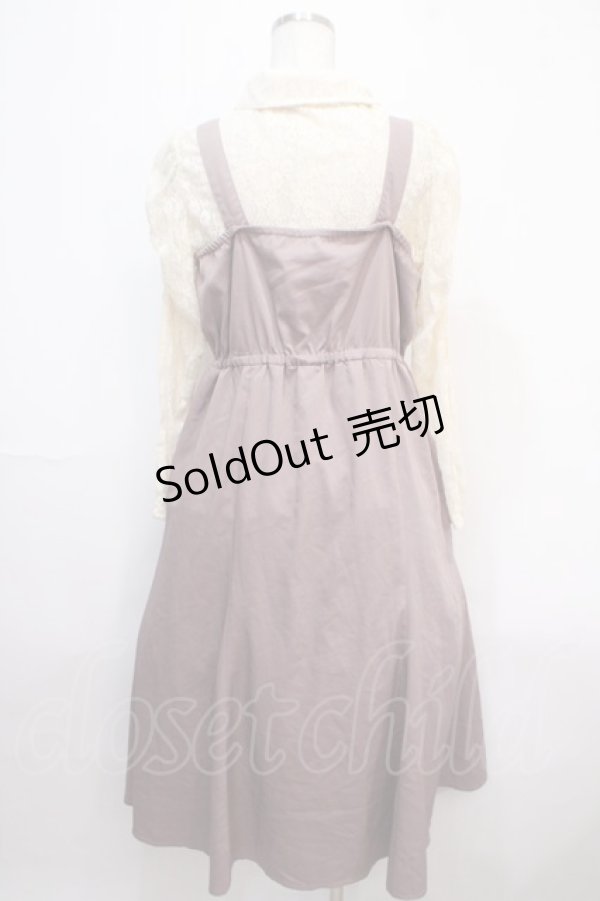 画像2: axes femme / レースブラウス×ワンピースSET M ピンク Y-25-04-15-107-AX-OP-SZ-ZI (2)