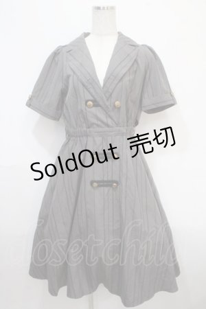 画像: axes femme / ナポレオンモチーフワンピース M グレー Y-25-04-15-109-AX-OP-SZ-ZI