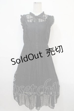 画像: axes femme / 総レースロングワンピース M 黒 Y-25-04-15-110-AX-OP-SZ-ZY