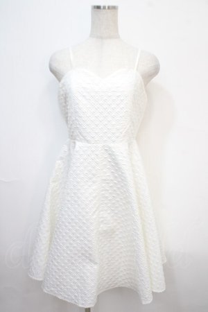 画像: axes femme POETIQUE / フレアキャミワンピース M 白 Y-25-04-15-117-AX-OP-SZ-ZY