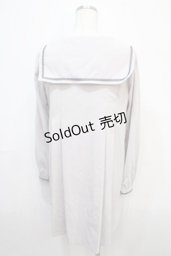 画像2: 【SALE】Ank Rouge / セーラーワンピース  グレー Y-25-04-15-123-CA-OP-SZ-ZT126 (2)
