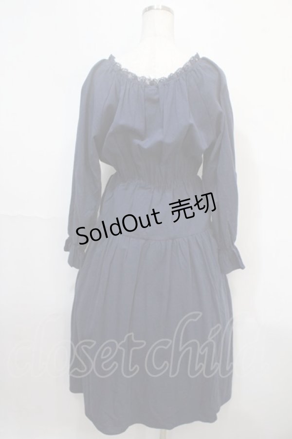 画像2: LEBECCA boutique / 湯煙を纏うワンピース F ネイビー Y-25-04-15-128-EL-OP-SZ-ZT381 (2)
