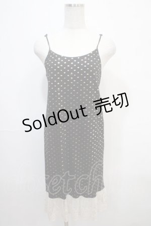 画像: Franche Lippee / 雲柄キャミワンピース M 黒 Y-25-04-15-131-LO-OP-AS-ZS