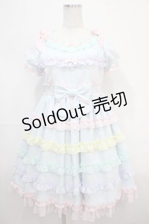画像: Angelic Pretty / しゃぼん玉ワンピース  サックス Y-25-04-15-133-AP-OP-SZ-ZI