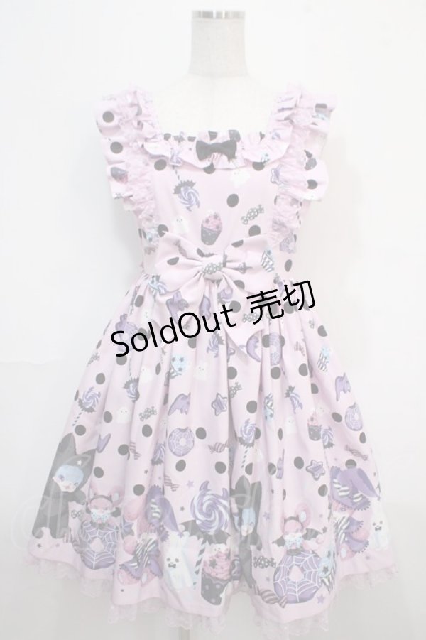 画像1: Angelic Pretty / Happy Treat Partyジャンパースカート  ピンク Y-25-04-15-135-AP-OP-SZ-ZI (1)