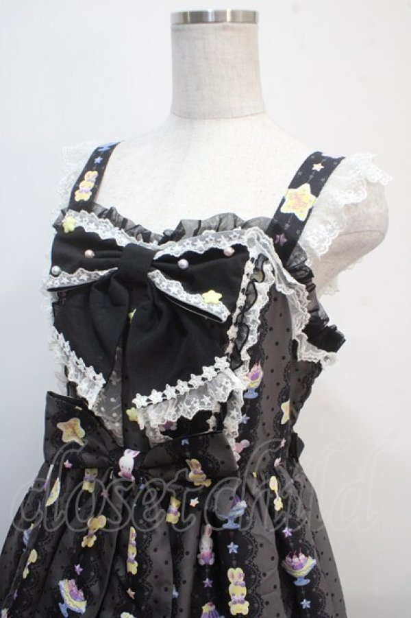 画像3: Angelic Pretty / Dreamy Night Cakesジャンパースカート  黒 Y-25-04-15-137-AP-OP-SZ-ZS (3)
