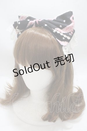 画像: Angelic Pretty / MELODY TOYSジャンパースカートSetのカチューシャ  黒 Y-25-04-15-013-AP-AC-SZ-ZY