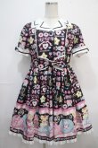 画像1: Angelic Pretty / Toy's Donut Dinerワンピース  クロ Y-25-04-15-140-AP-OP-SZ-ZS (1)
