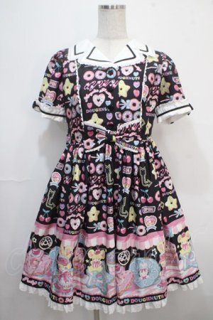 画像: Angelic Pretty / Toy's Donut Dinerワンピース  クロ Y-25-04-15-140-AP-OP-SZ-ZS