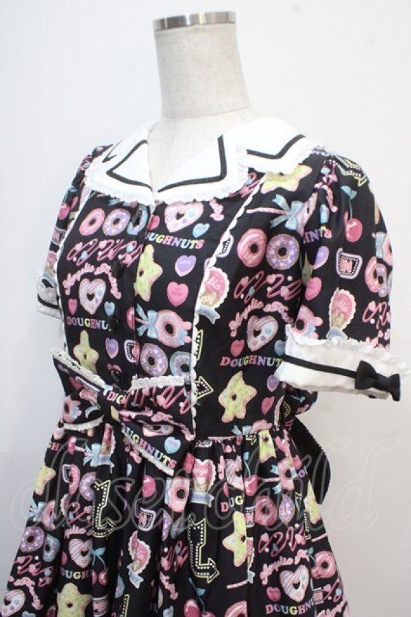 画像3: Angelic Pretty / Toy's Donut Dinerワンピース  クロ Y-25-04-15-140-AP-OP-SZ-ZS (3)