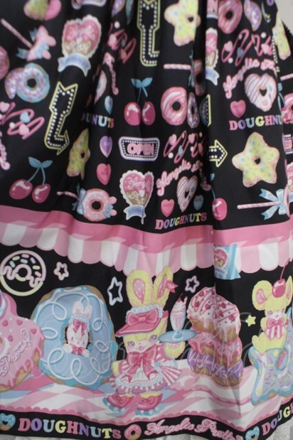 画像4: Angelic Pretty / Toy's Donut Dinerワンピース  クロ Y-25-04-15-140-AP-OP-SZ-ZS (4)