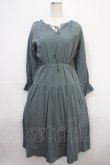 画像1: LEBECCA boutique / 湯煙を纏うワンピース F グリーン Y-25-04-15-146-EL-OP-SZ-ZY (1)