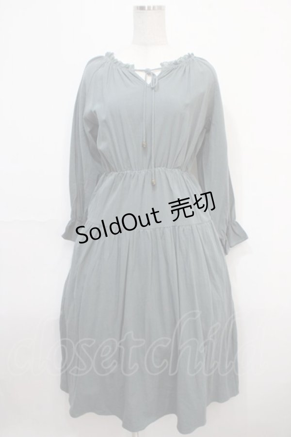 画像1: LEBECCA boutique / 湯煙を纏うワンピース F グリーン Y-25-04-15-146-EL-OP-SZ-ZY (1)