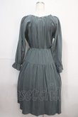 画像2: LEBECCA boutique / 湯煙を纏うワンピース F グリーン Y-25-04-15-146-EL-OP-SZ-ZY (2)