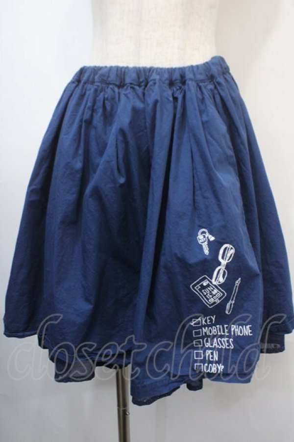 画像3: Rydia / リバーシブルスカート M 紺 Y-25-04-15-171-PU-SK-SZ-ZY (3)