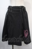 画像1: NieR Clothing / 編み上げスカート  黒 Y-25-04-15-190-PU-SK-SZ-ZY (1)