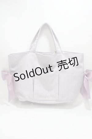 画像: Maison de FLEUR / BAGうさぎさんと一緒トートバッグ  ラベンダー Y-25-04-15-017-LO-BG-SZ-ZT-K018