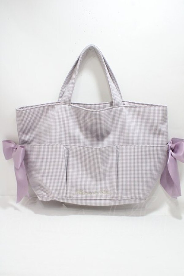 画像1: Maison de FLEUR / BAGうさぎさんと一緒トートバッグ  ラベンダー Y-25-04-15-017-LO-BG-SZ-ZY (1)