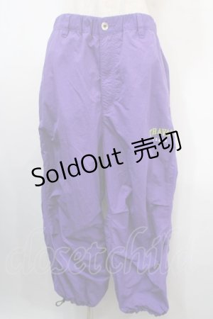 画像: TRAVAS TOKYO / Patch nylon adjuster pants/ワッペンナイロンアジャスターパンツ F パープル Y-25-04-15-194-PU-PA-SZ-ZT340