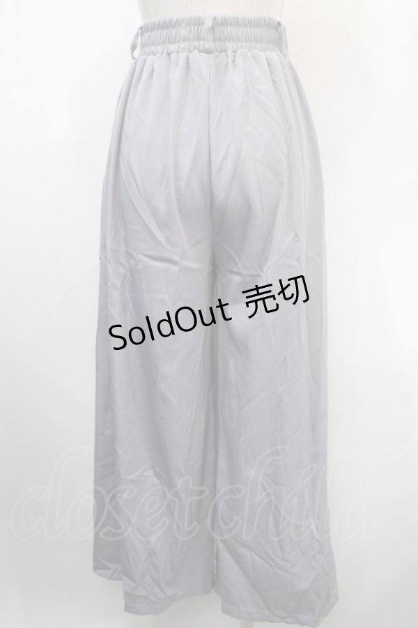 画像2: NieR Clothing / がおまる刺繍パンツ  グレー Y-25-04-15-196-PU-PA-SZ-ZY (2)