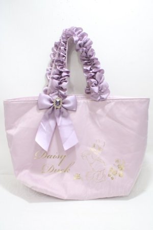 画像: Maison de FLEUR / BAGデイジービジューリボンフリルバッグ  ラベンダー Y-25-04-15-018-LO-BG-SZ-ZY