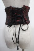 画像2: ATELIER PIERROT / Grim Shadows Corset  黒×赤 Y-25-04-15-022-EL-ZA-SZ-ZY (2)