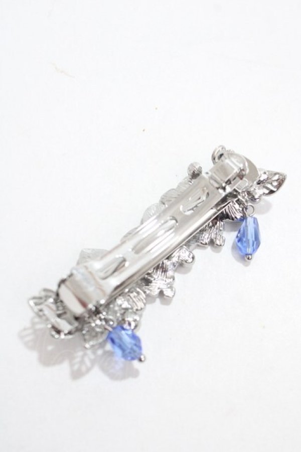 画像2: axes femme / 紫陽花モチーフバレッタ  シルバー Y-25-04-17-010-AX-AC-SZ-ZY (2)