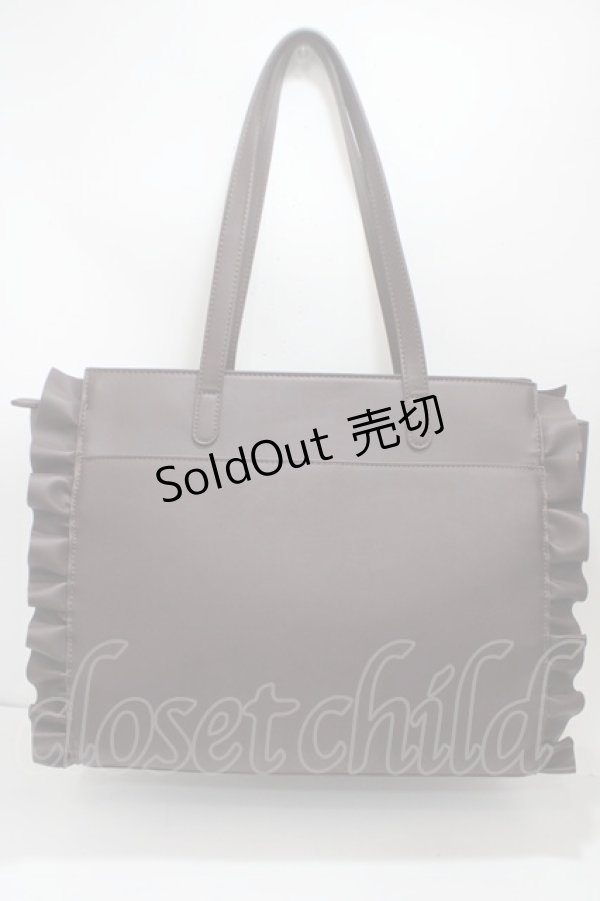 画像2: axes femme POETIQUE / レースアップA4トートバック  茶 Y-25-04-17-075-AX-BG-SZ-ZY (2)