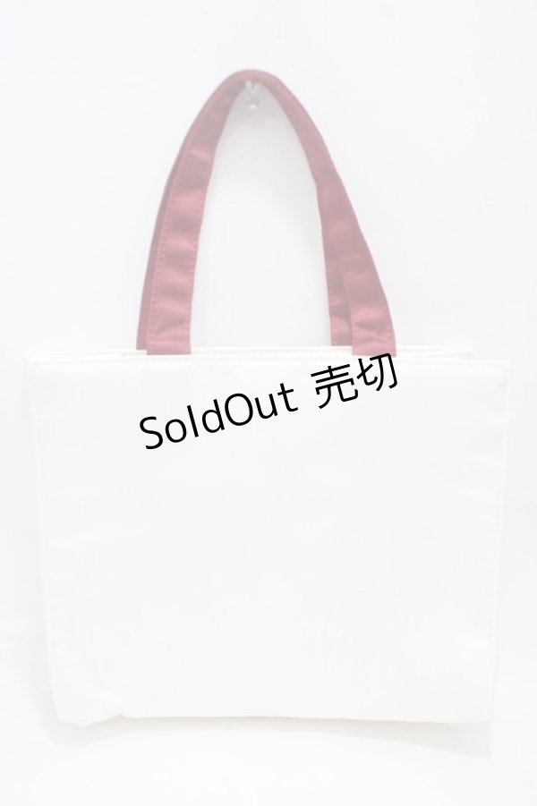 画像2: Maison de FLEUR / ガトーフレーズスクエアトートバッグ  アイボリー Y-25-04-17-076-LO-BG-SZ-ZY (2)
