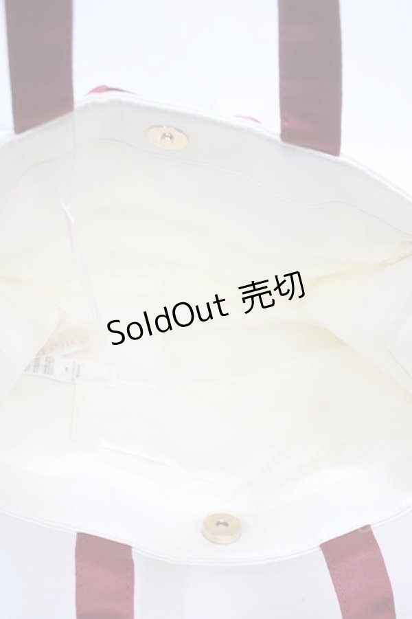 画像3: Maison de FLEUR / ガトーフレーズスクエアトートバッグ  アイボリー Y-25-04-17-076-LO-BG-SZ-ZY (3)