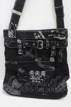 画像: h.ANARCHY / ベルトバッグ  黒 Y-25-04-17-077-HN-BG-SZ-ZY
