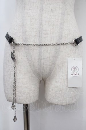 画像: axes femme / 花モチーフチェーンベルト  シルバー Y-25-04-17-079-AX-ZA-SZ-ZY
