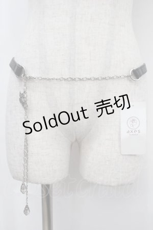 画像: axes femme / 花モチーフチェーンベルト  シルバー Y-25-04-17-079-AX-ZA-SZ-ZY