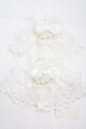 画像: axes femme kawaii / ファンシーリボンお袖留め  白 Y-25-04-17-081-AX-ZA-SZ-ZY