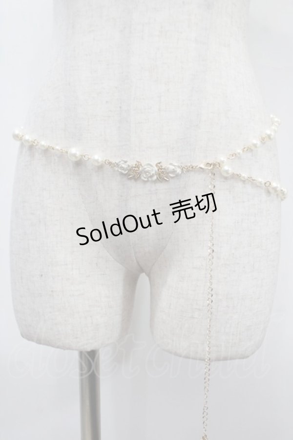 画像1: axes femme / パールチェーンベルト  ゴールド Y-25-04-17-083-AX-ZA-SZ-ZY (1)