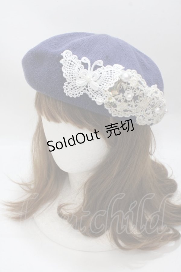 画像1: axes femme / サマーベレー 57cm 紺 Y-25-04-17-103-AX-AC-SZ-ZY (1)