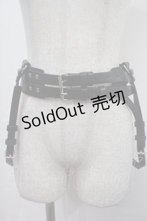 画像: axes femme / 合皮ハーネスベルト  黒 Y-25-04-17-107-AX-ZA-SZ-ZY