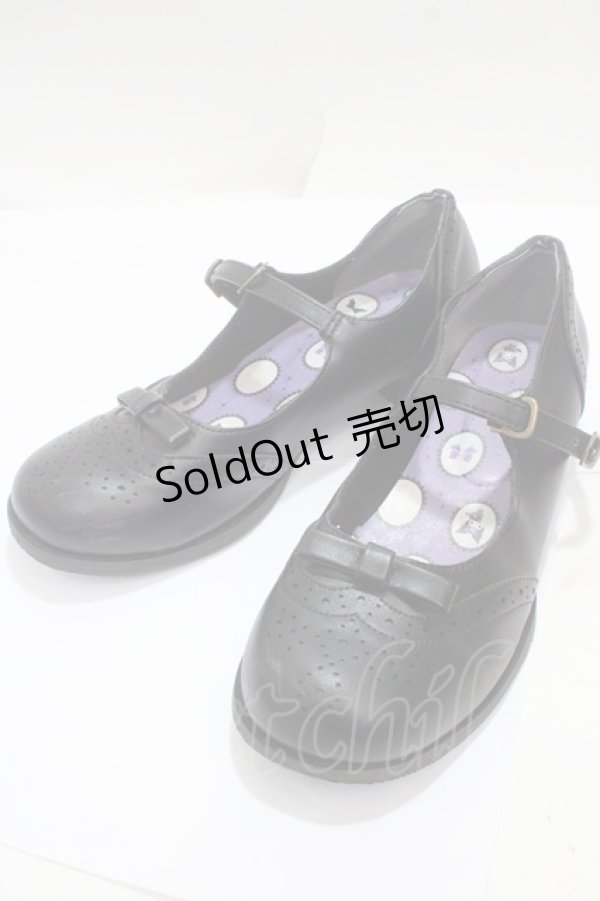 画像1: m petit by misako / サンリオキャラクターズコラボクロミパンプス M 中黒 Y-25-04-17-114-LO-SH-SZ-ZY (1)