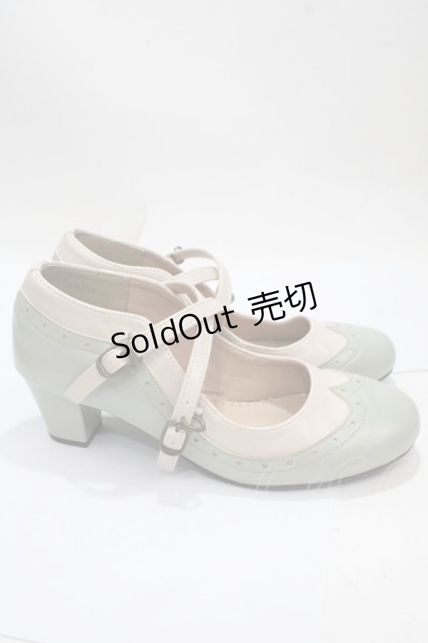 画像4: axes femme / クロスストラップパンプス L ミント Y-25-04-17-115-AX-SH-SZ-ZY (4)