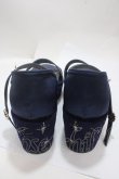 画像3: axes femme POETIQUE / SH星座刺繍サンダル L 紺 Y-25-04-17-117-AX-SH-SZ-ZY (3)