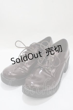 画像: あしながおじさん / 厚底レースアップシューズ 24 ブラウン Y-25-04-17-121-PU-SH-SZ-ZY
